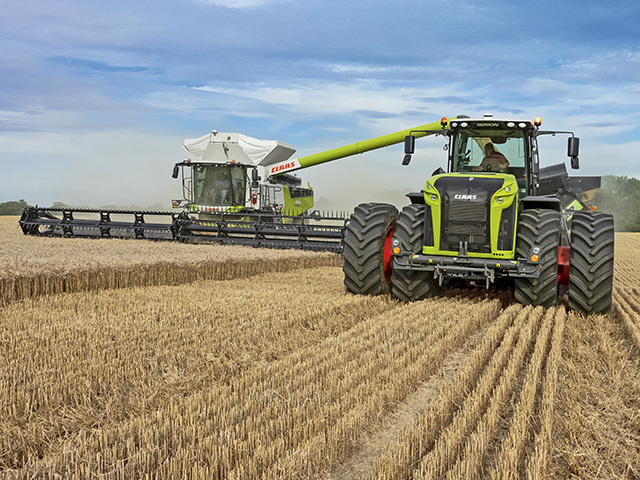 The Lexion and the Xerion by CLAAS (Progressive Farmer image provided by CLAAS)
